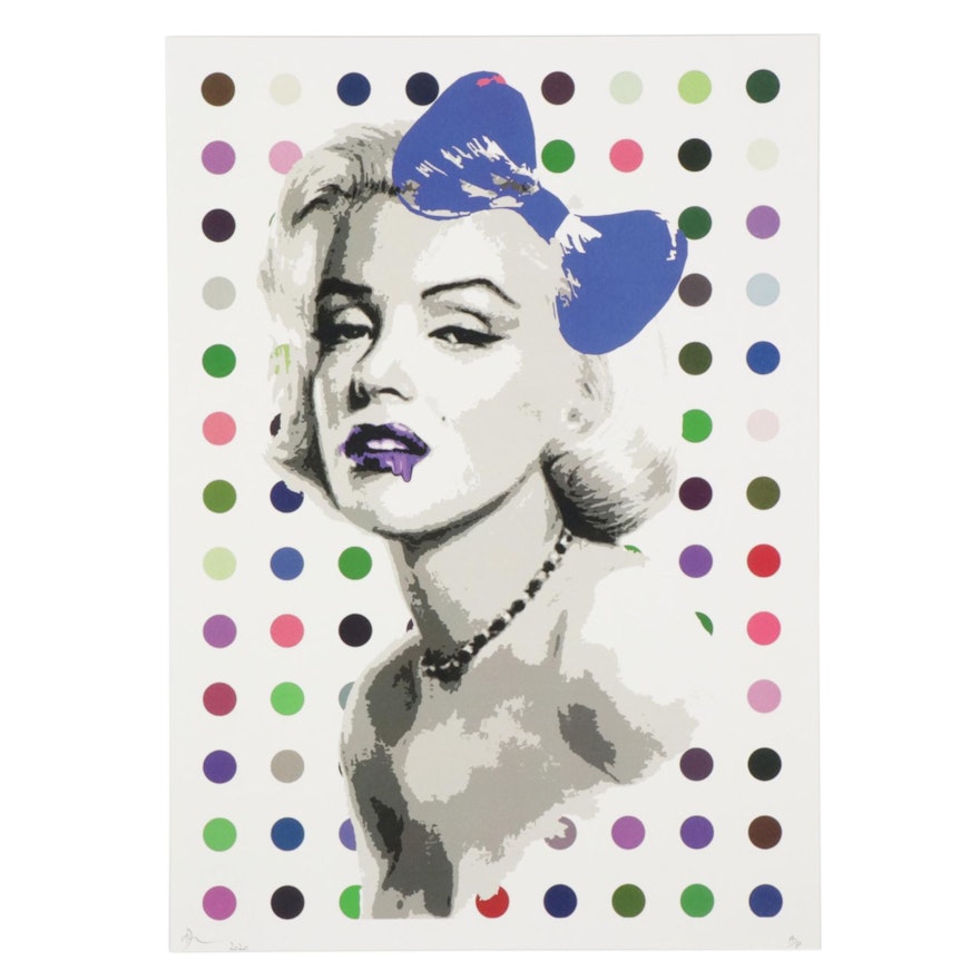 Death NYC Marilyn Monroe Pop Art Graphic Print "Monro Spot Ppl," 2020