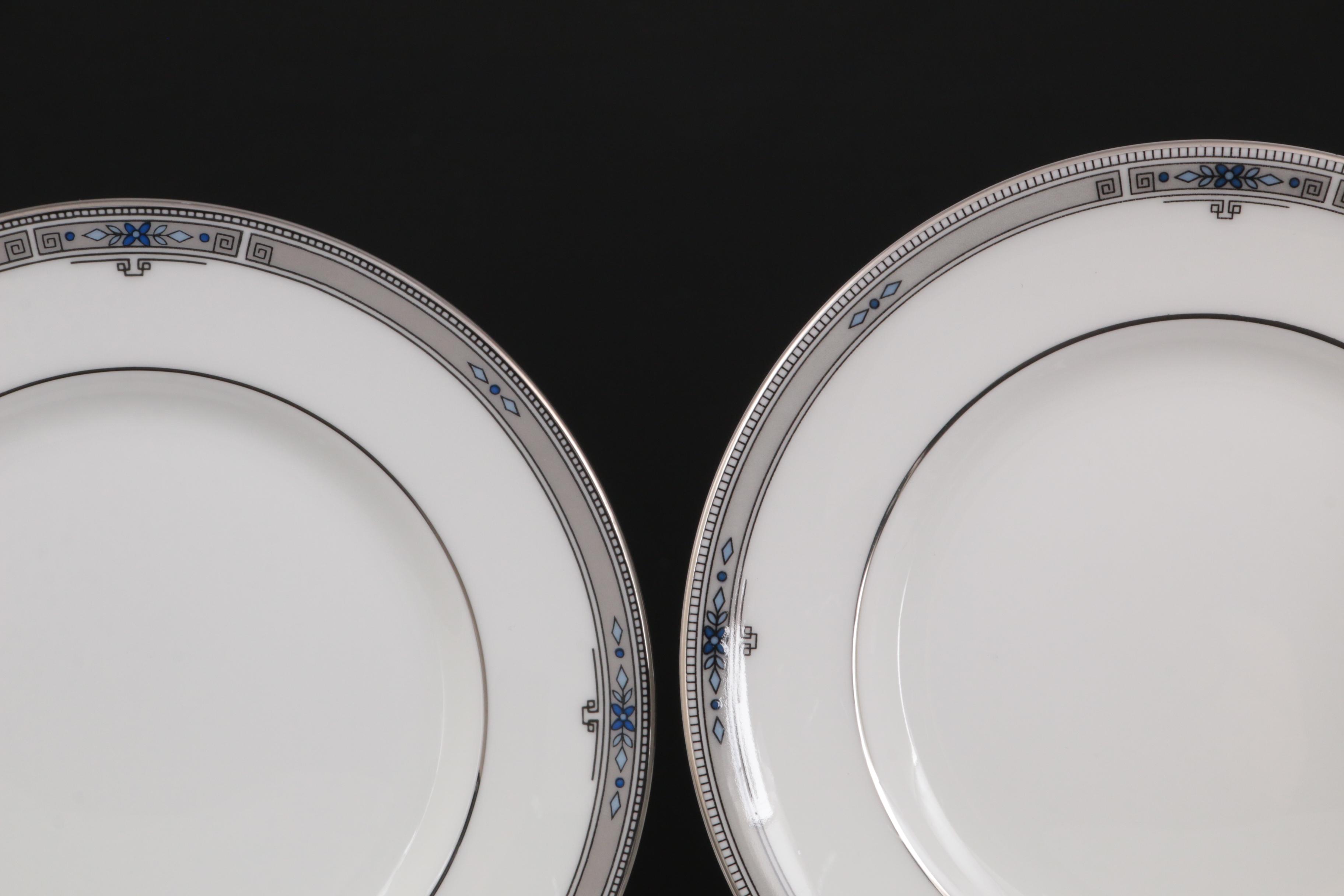 Wedgwood "Amherst" Platinum Trim Bone China Dinnerware, 19842012 EBTH