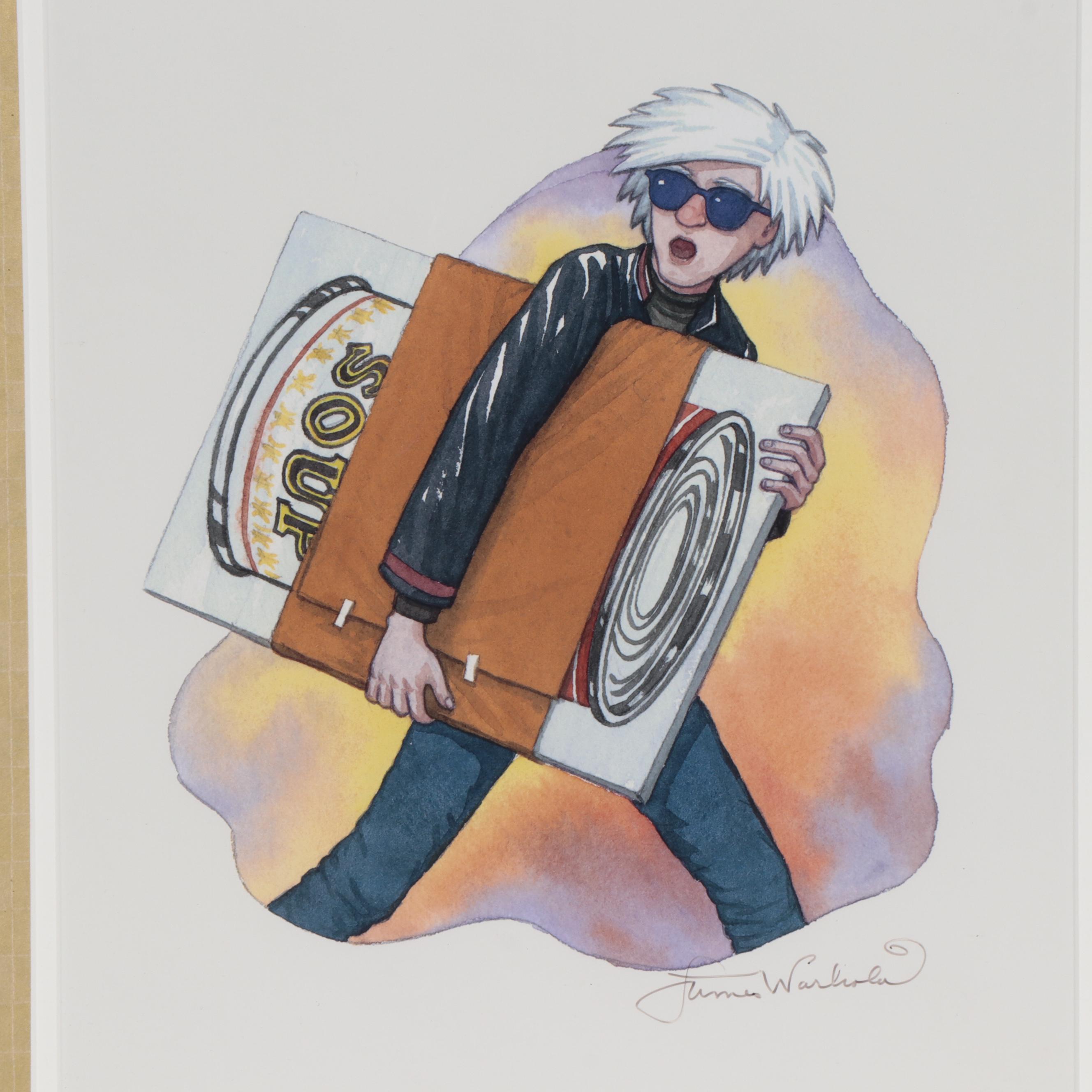 James Warhola Giclée Featuring Andy Warhol EBTH