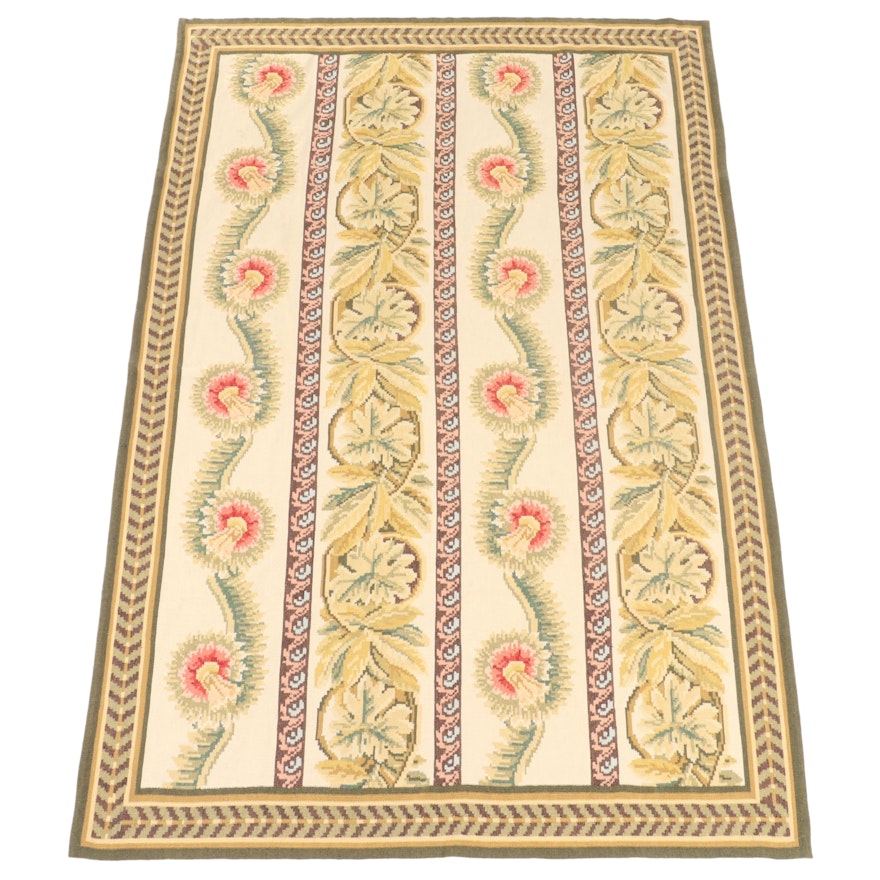 5'11 x 9' Handwoven Tapestry Style Area Rug