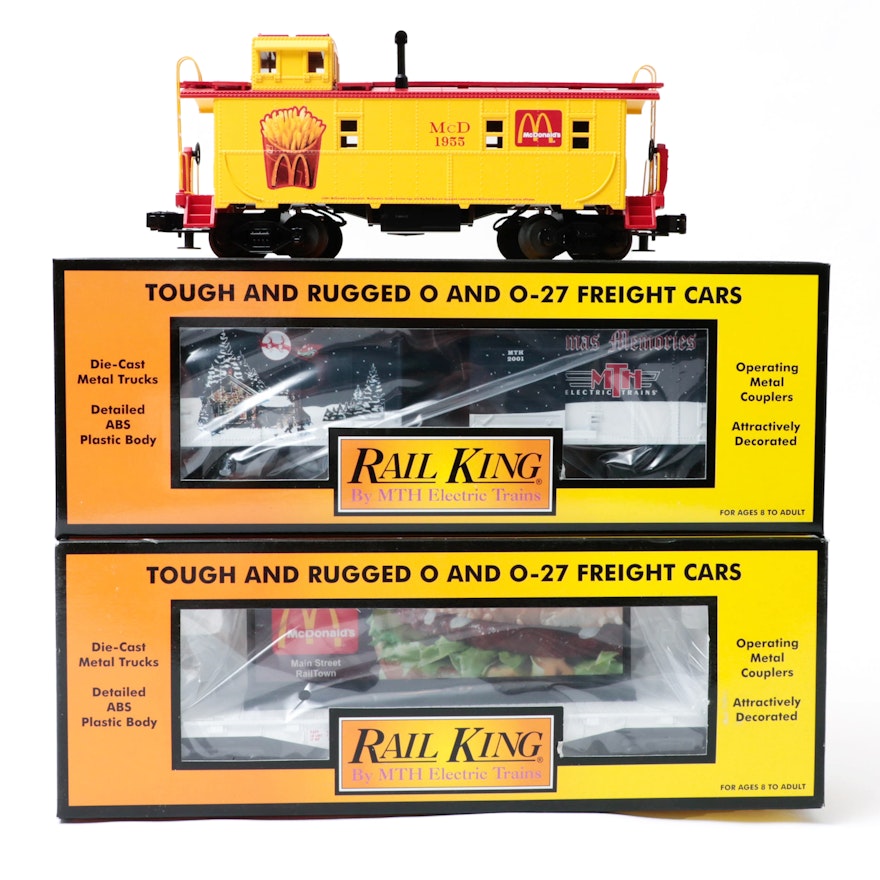 M.T.H. RailKing McDonald's and Christmas Cars