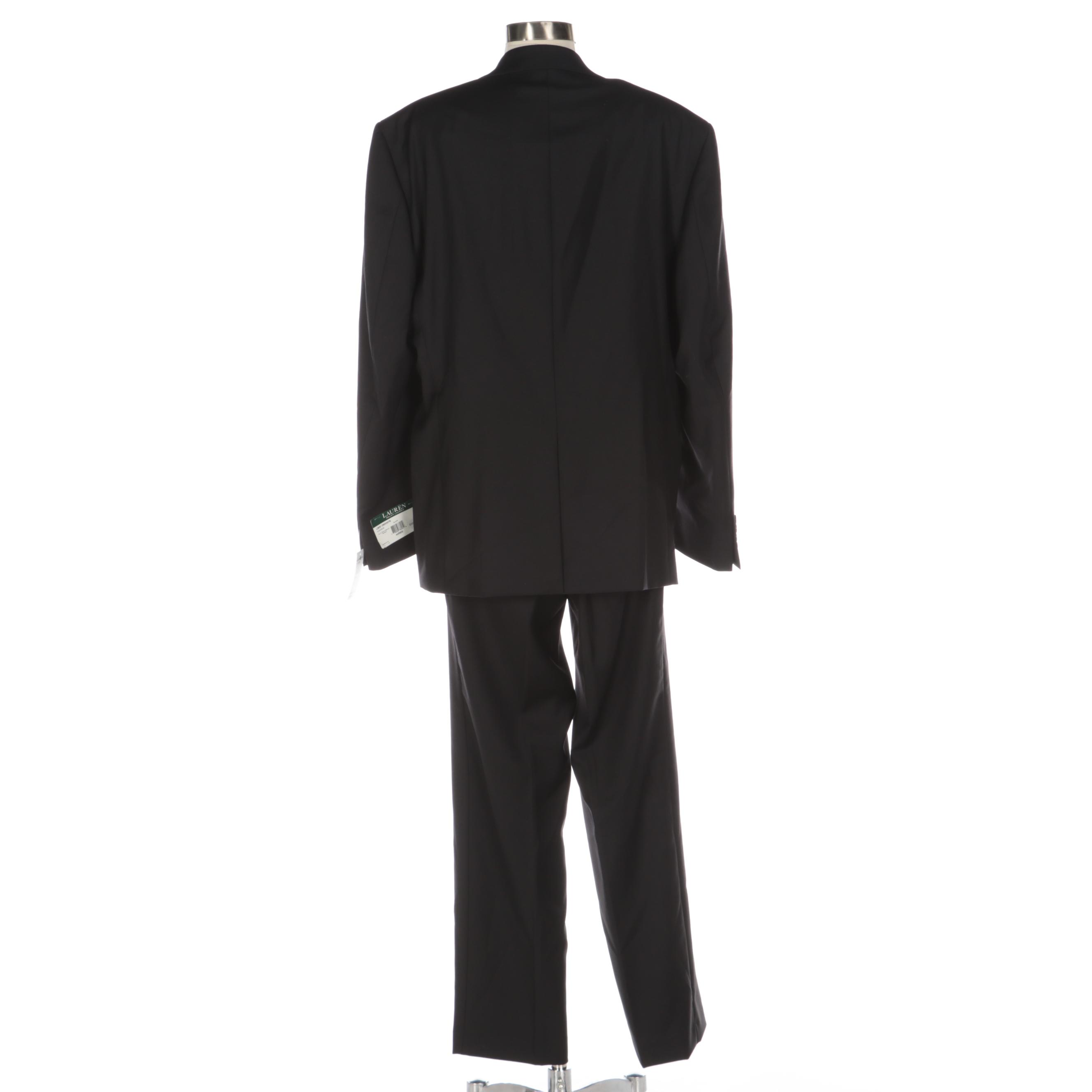 LAUREN Ralph Lauren Men's Suit Separates in Ultraflex Black Wool EBTH