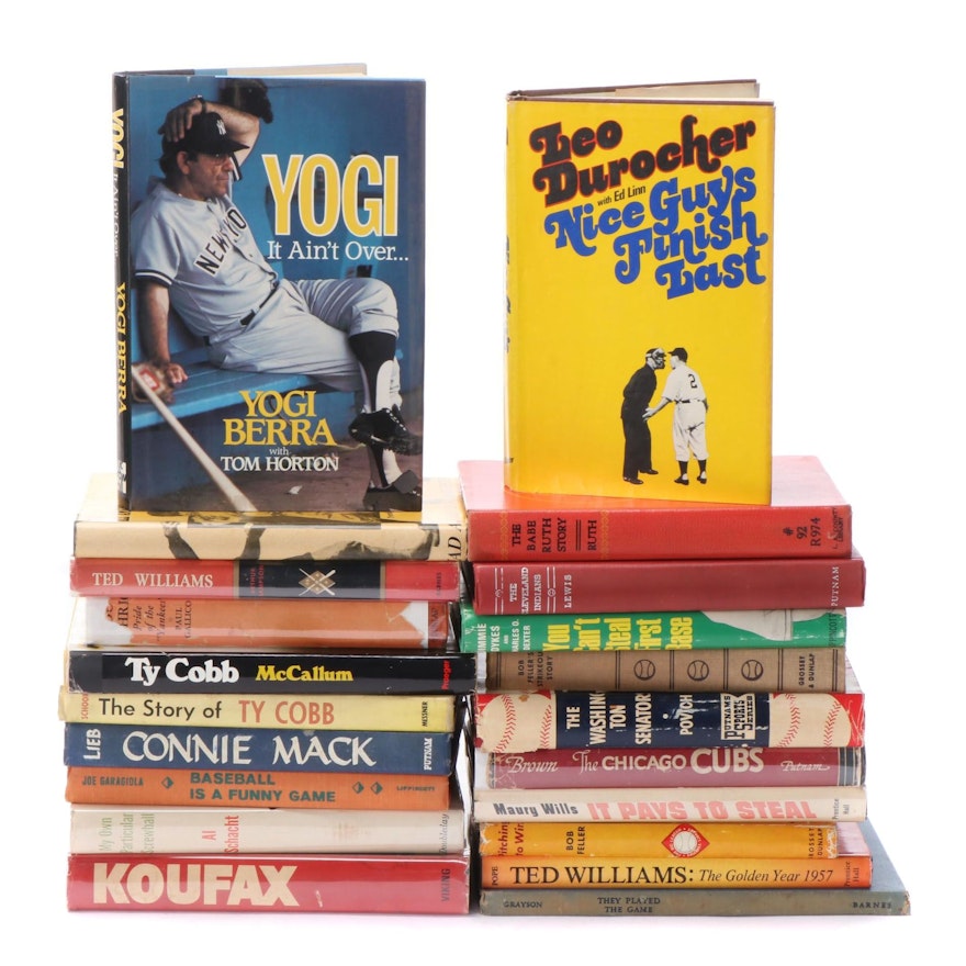"The Story of Ty Cobb", "Koufax", "Yogi, It Ain't Over ..." More Baseball Books