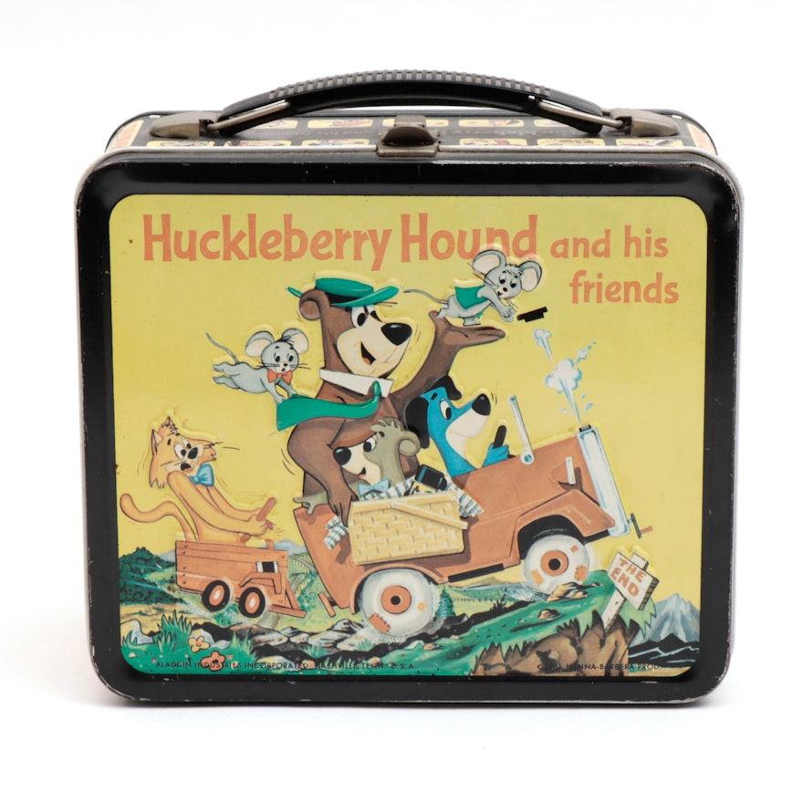 Aladdin Industries "Huckleberry Hound and Friends" Lunchbox and Thermos, 1961