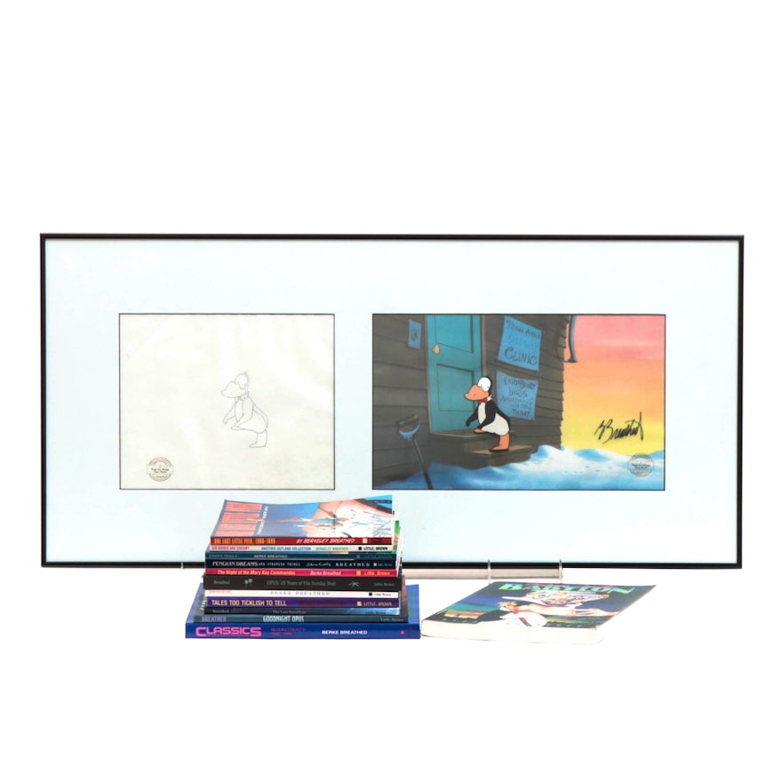 Berkeley Breathed Signed "A Wish for Wings That Work" Opus Cel and More