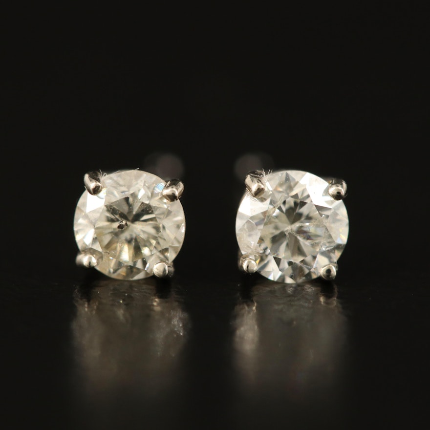 14K 0.57 CTW Diamond Stud Earrings