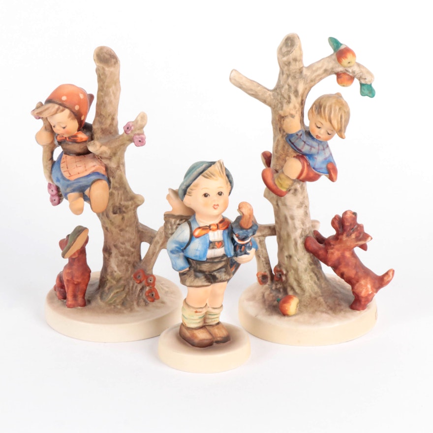 Goebel "Home from Market," "Culprits" and "Out of Danger" Hummel Figurines