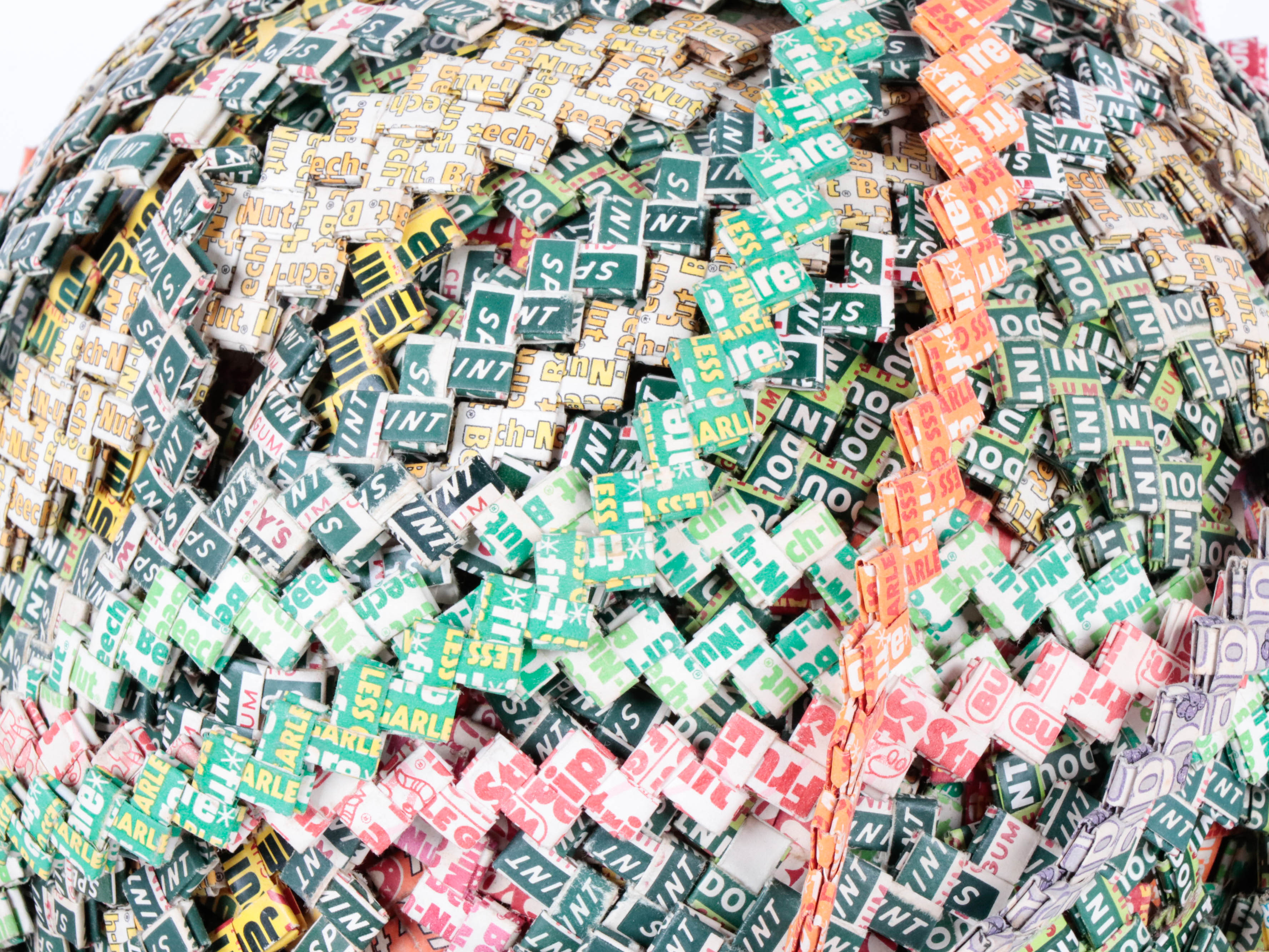 Folk Art Chewing Gum Wrapper Chain, MidLate 20th Century EBTH