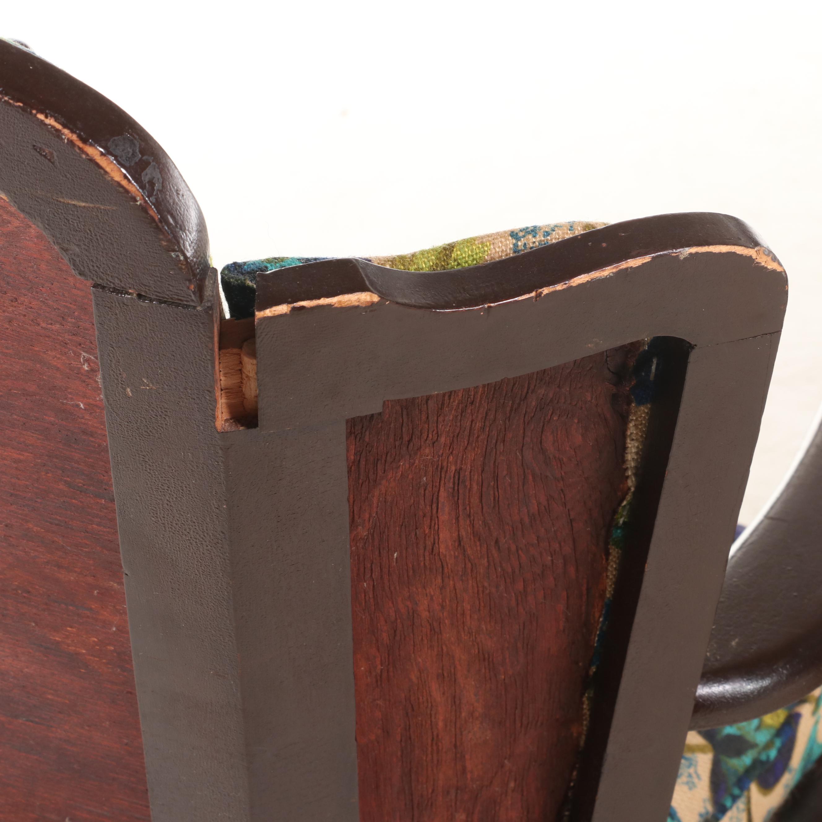 Jacobean Style Arm Chair and Rocking Chair in 1960s Print EBTH