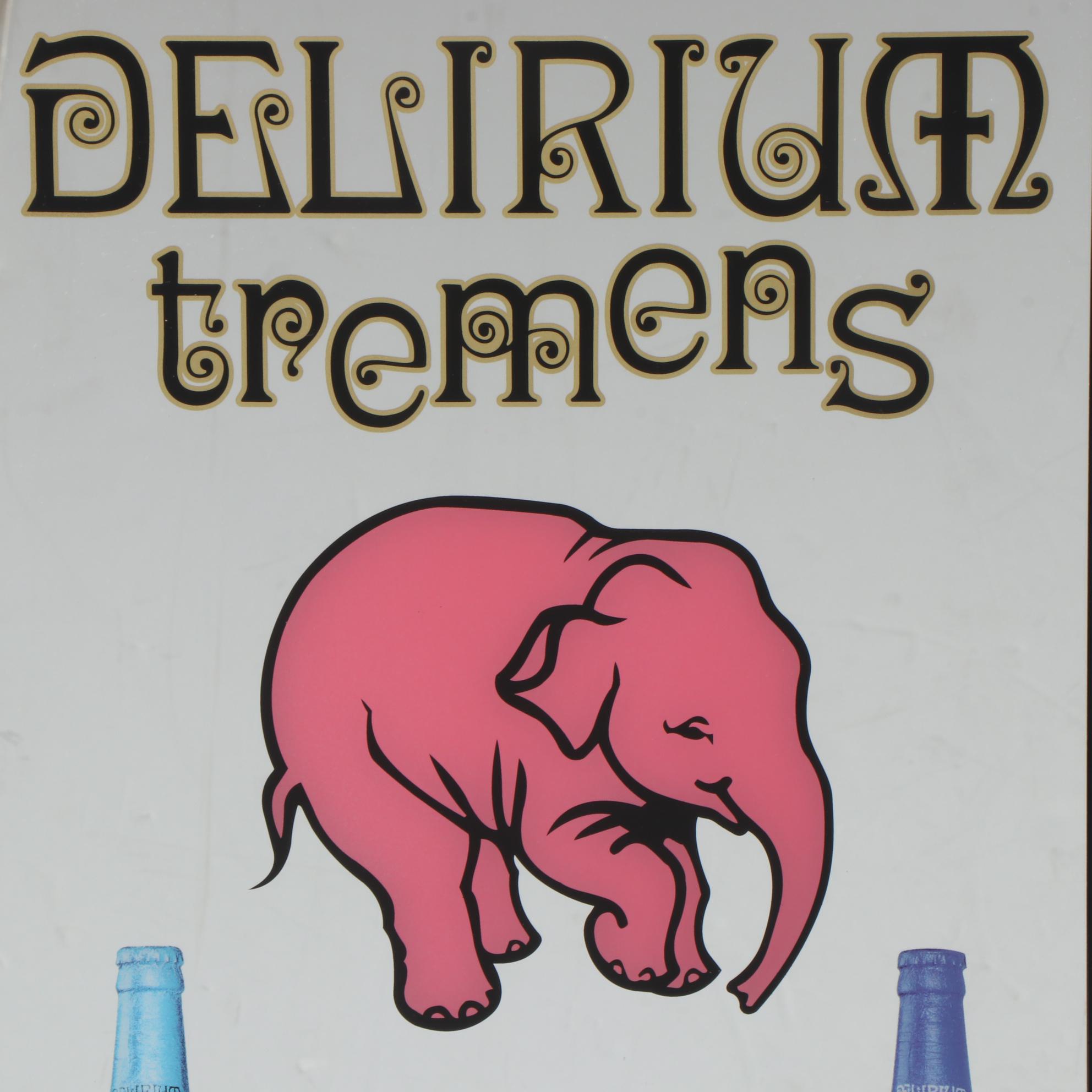 Delirium Tremens Mirrored Advertising Sign EBTH