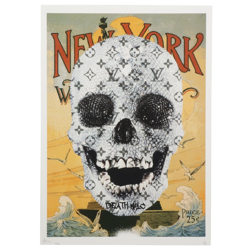 Death NYC Diamond Skull Pop Art Graphic Print, 2020
