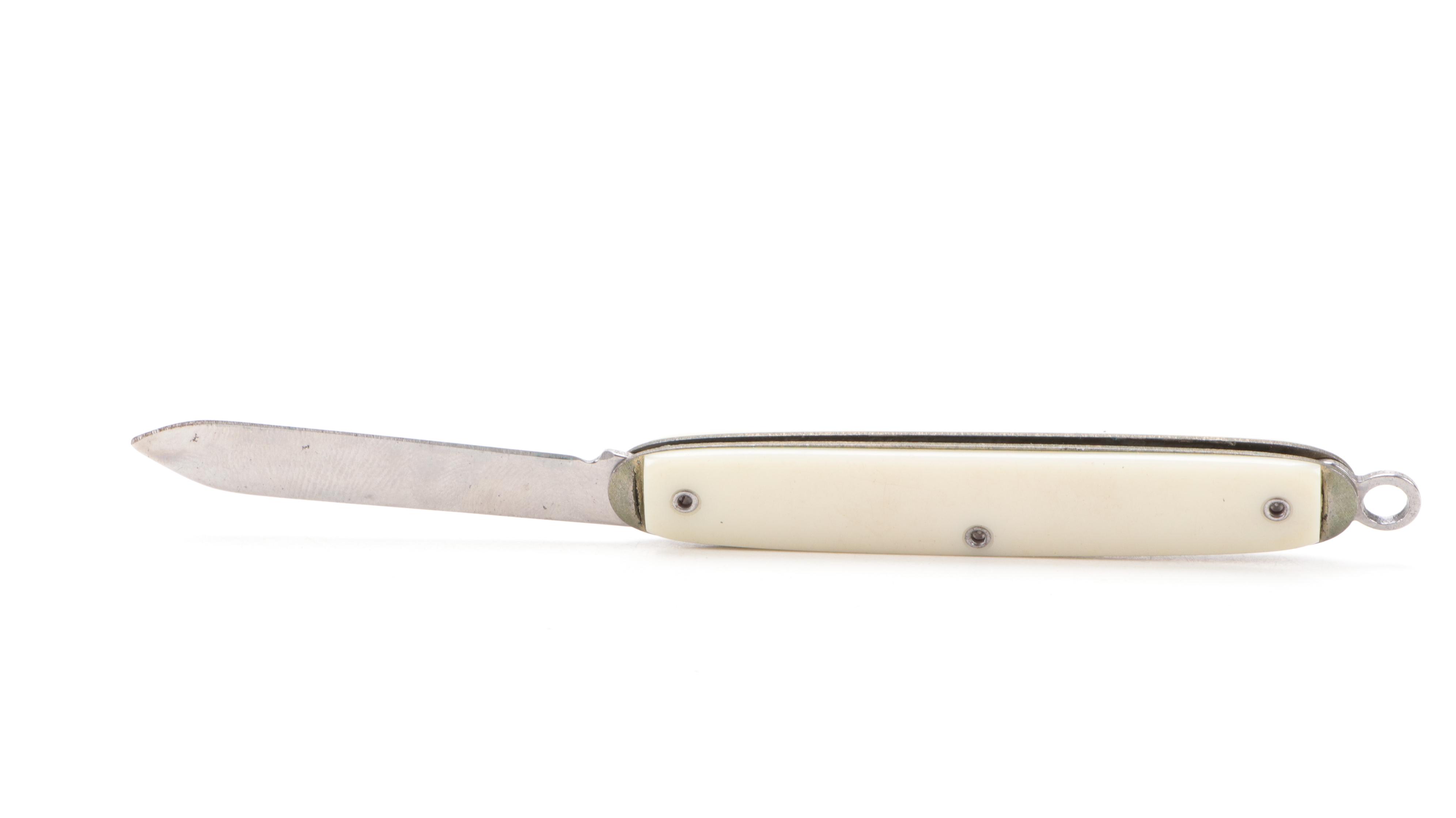 Swank Gold Plate Fob Pocket Knife with Planters Peanuts Pocket Knife EBTH