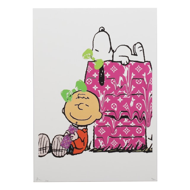 Death NYC Pop Art Graphic Print of Charlie Brown and Snoopy