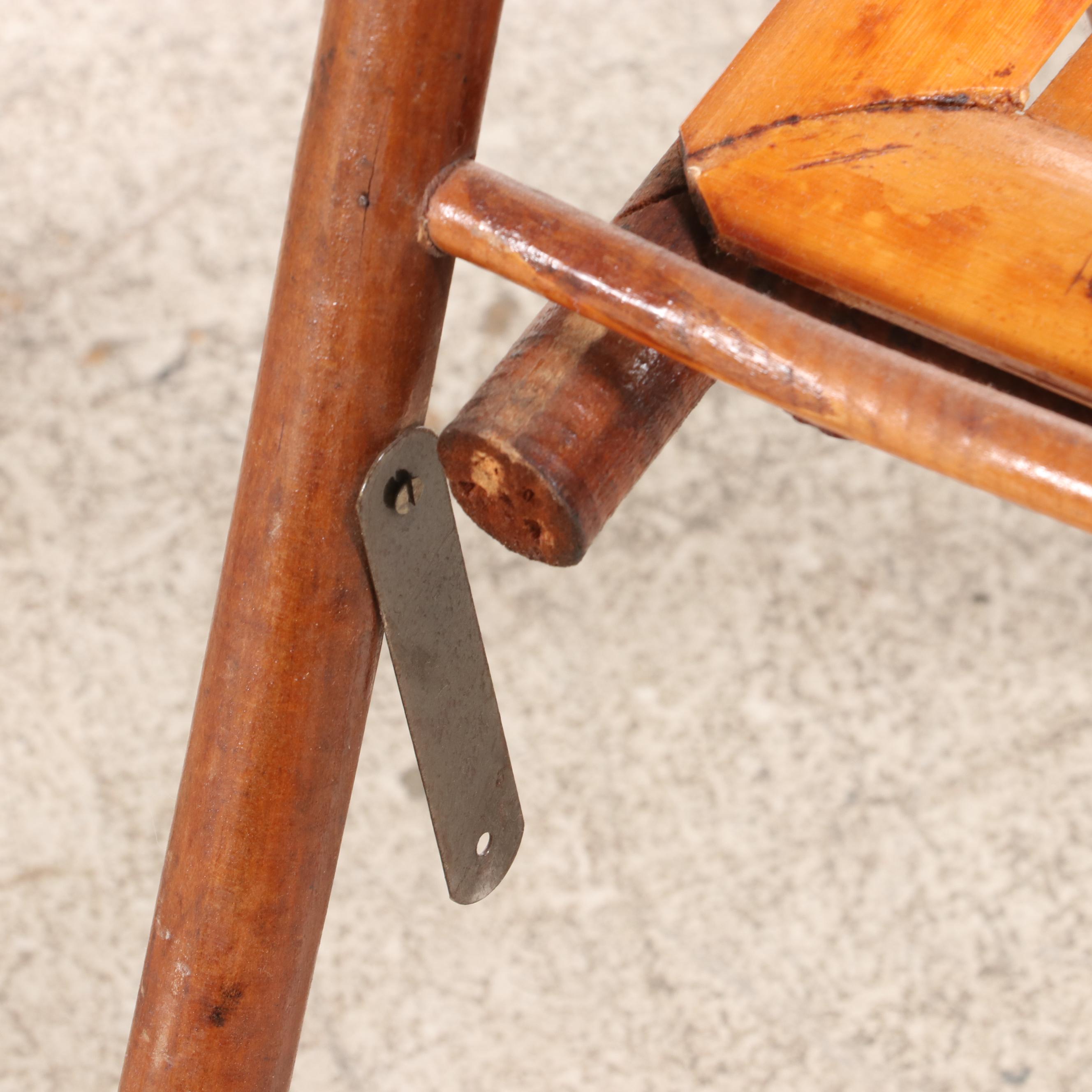 Pair of Rattan and Cane Folding Chairs EBTH
