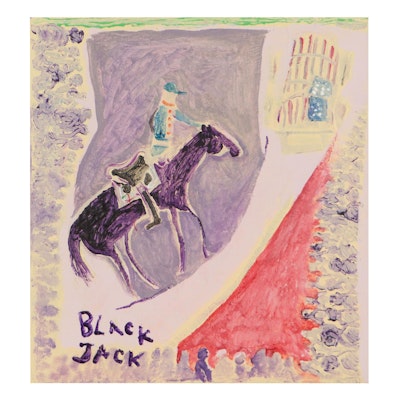 Philip the Transplant Acrylic Painting "Black Jack," 2021