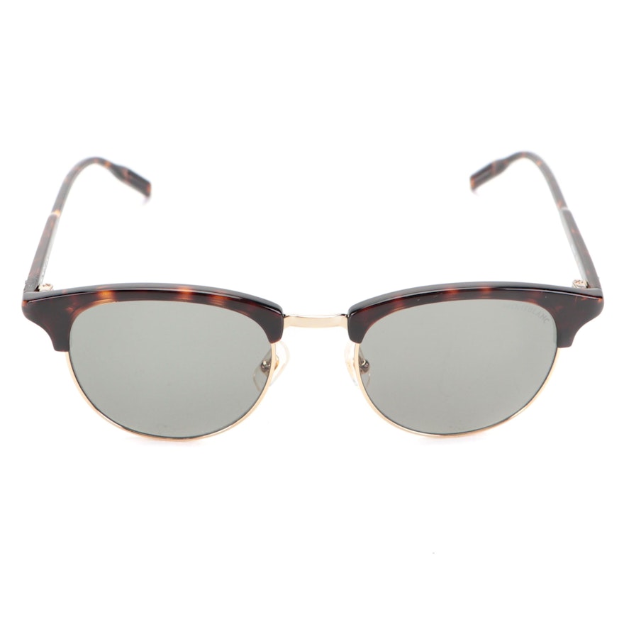 Montblanc MB0083S Havana Sunglasses with Case