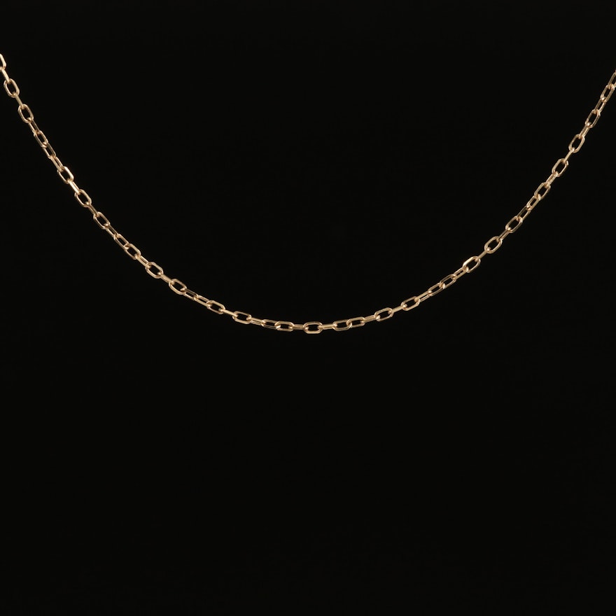 10K Cable Chain Necklace