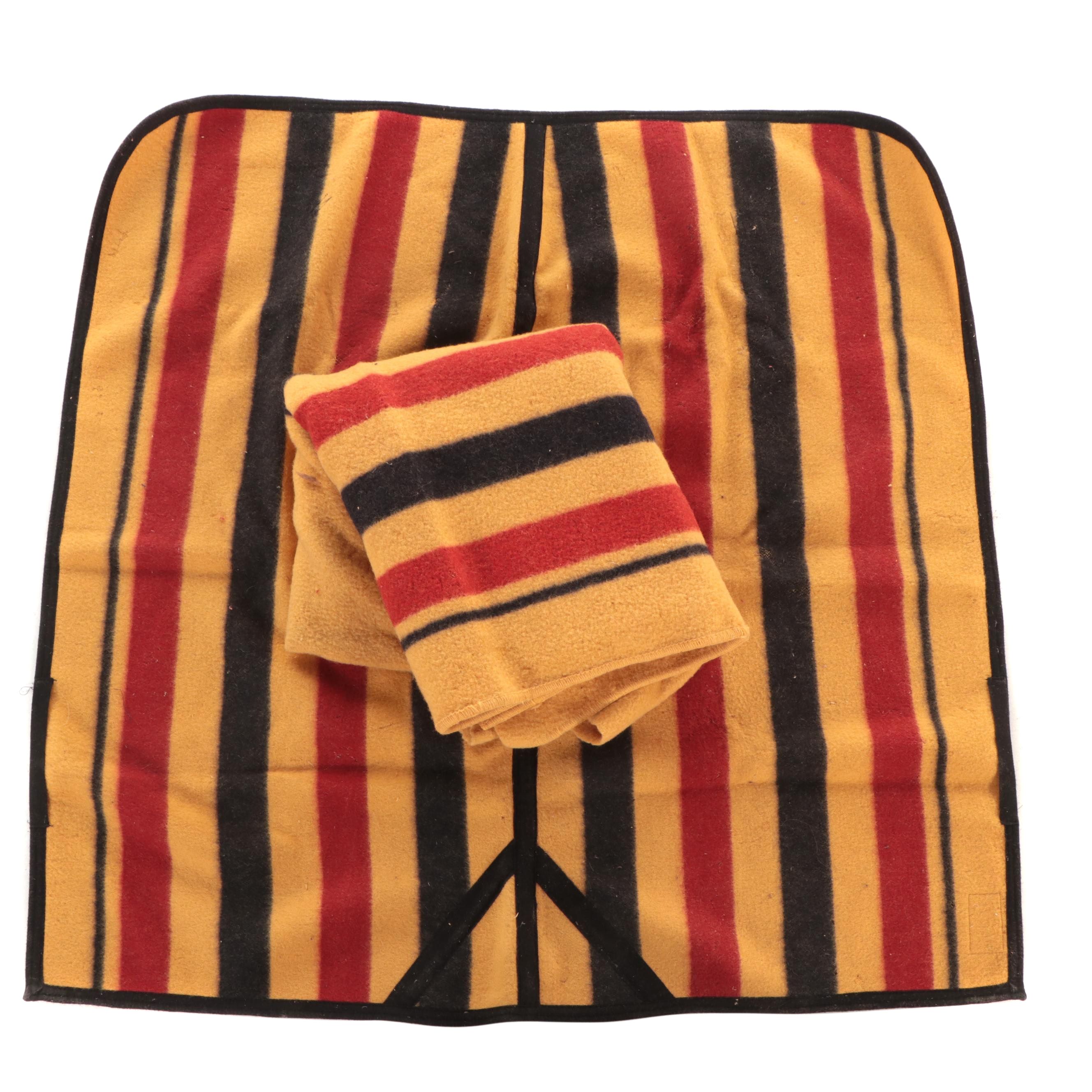 Newmarket Whitney Stripe Wool Cooler and Horse Exercise Sheet EBTH