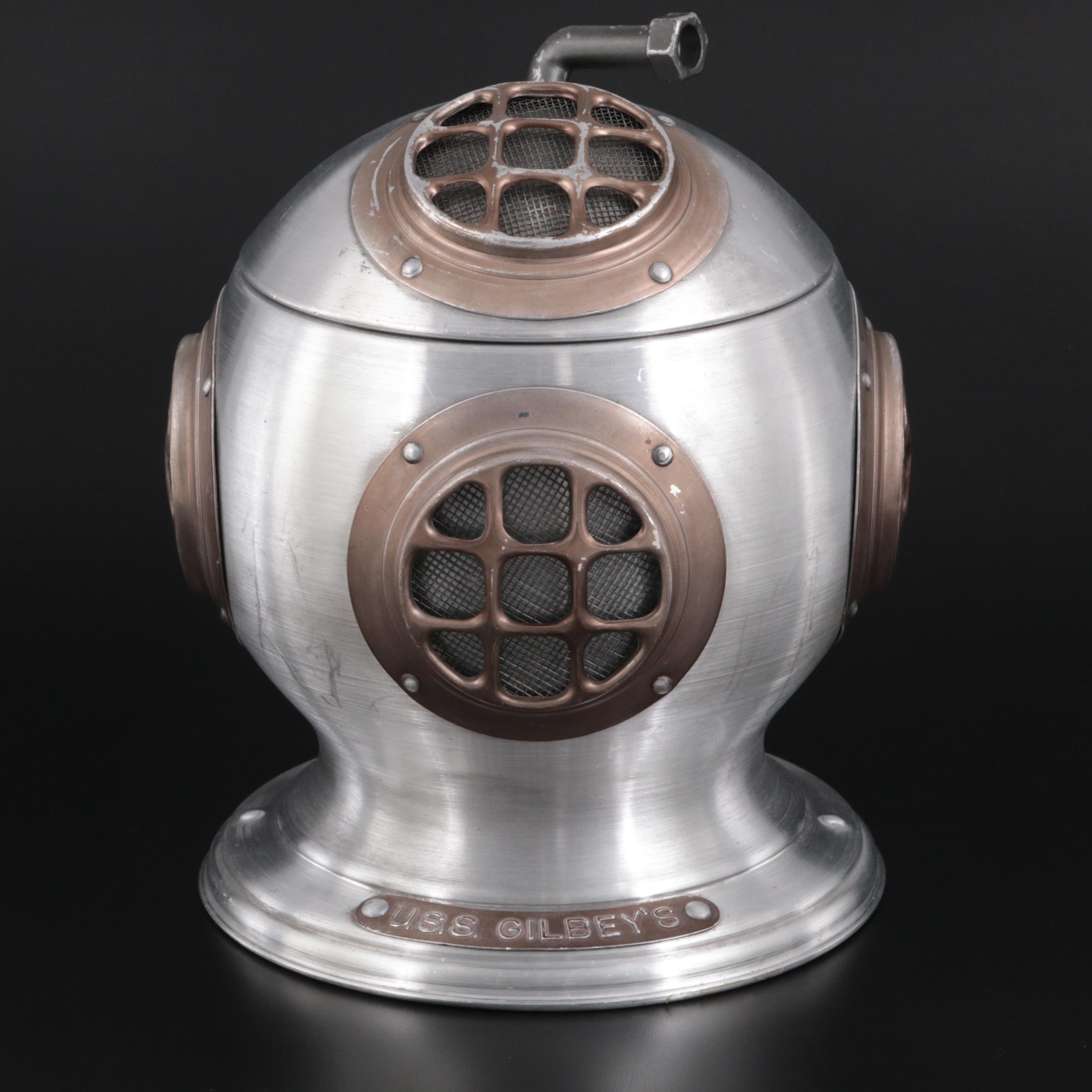 Pentertone Olde Tankardware "U.S.S. Gilbey's" Diver's Helmet Ice Bucket