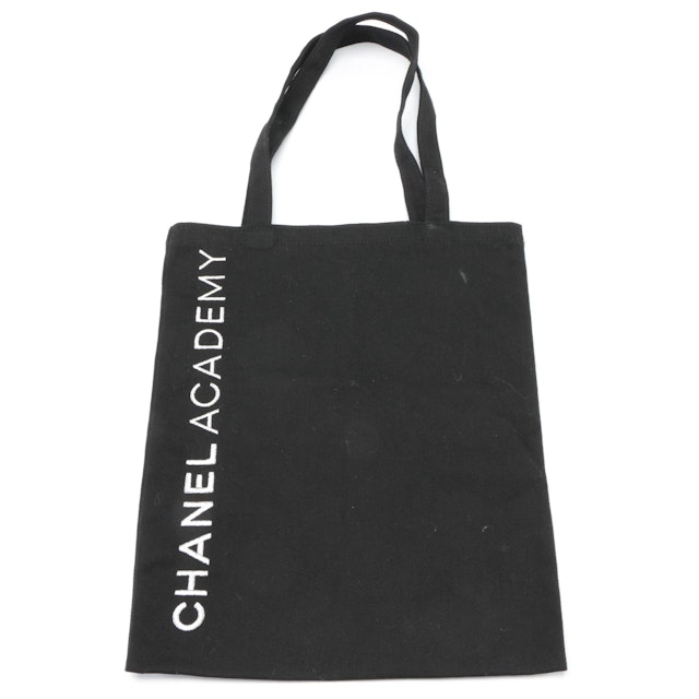 Chanel Academy Beauty Promotional Tote in Black Canvas