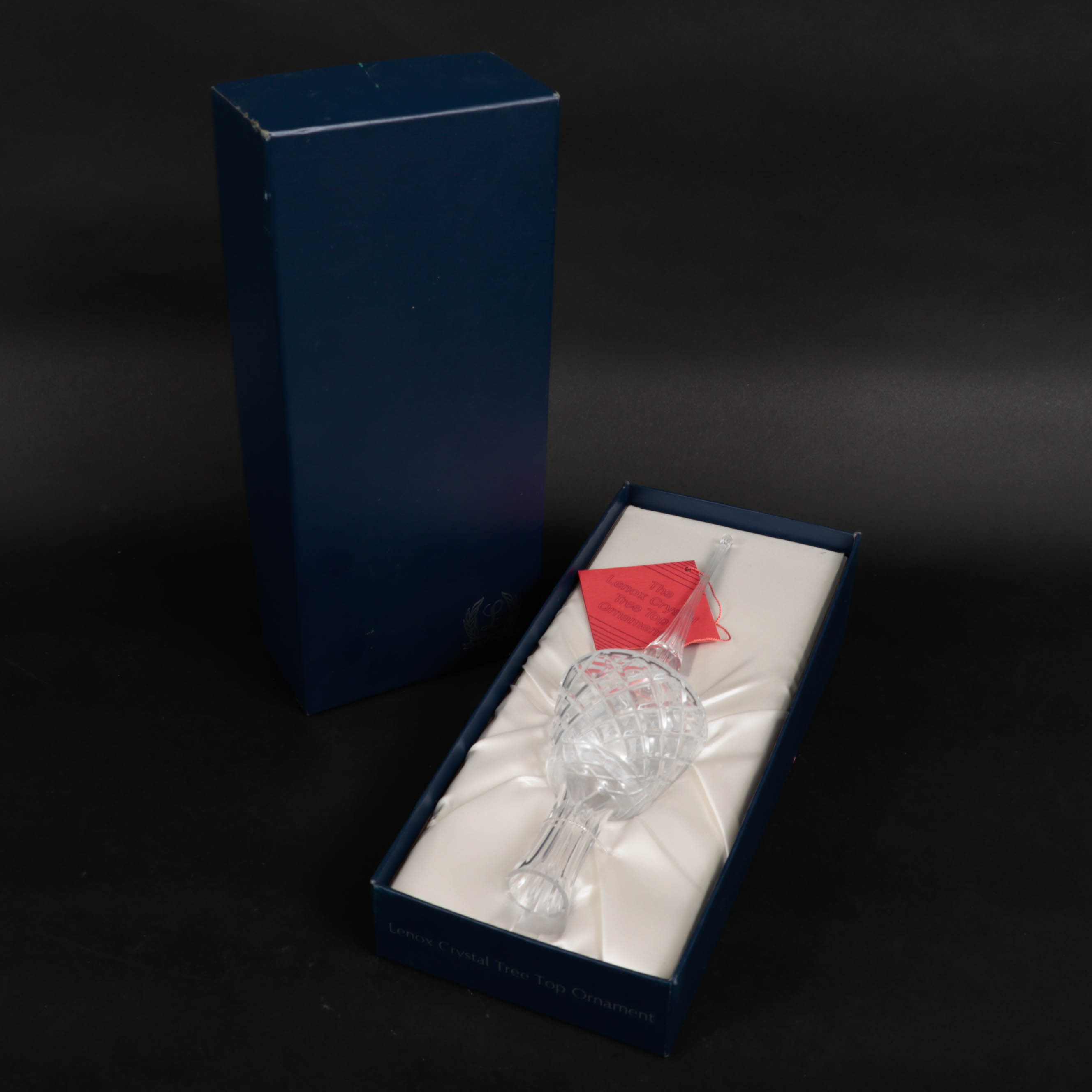 Lenox Crystal Tree Topper Ornament with Presentation Box EBTH