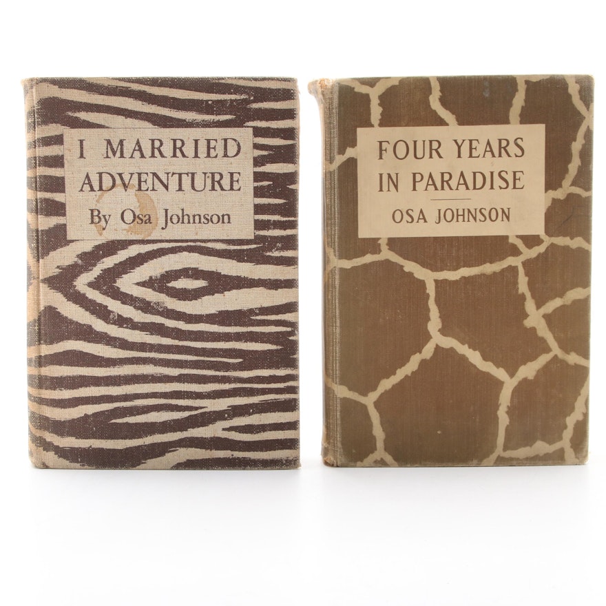 First Edition "Four Years in Paradise" with Sixth Printing "I Married Adventure"