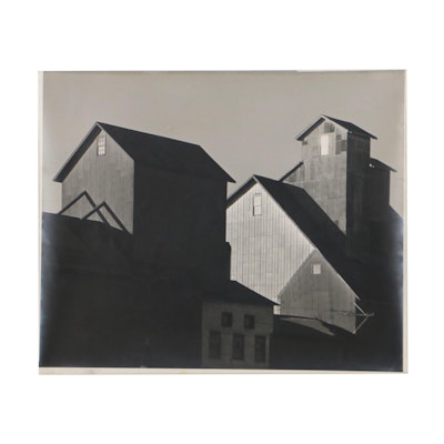 Factory Architecture Silver Print Photograph