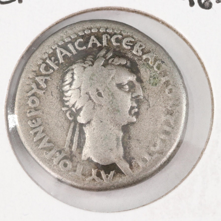 Ancient Roman Caesarea Cappadocia Nerva Silver Didrachm, 98–99 AD