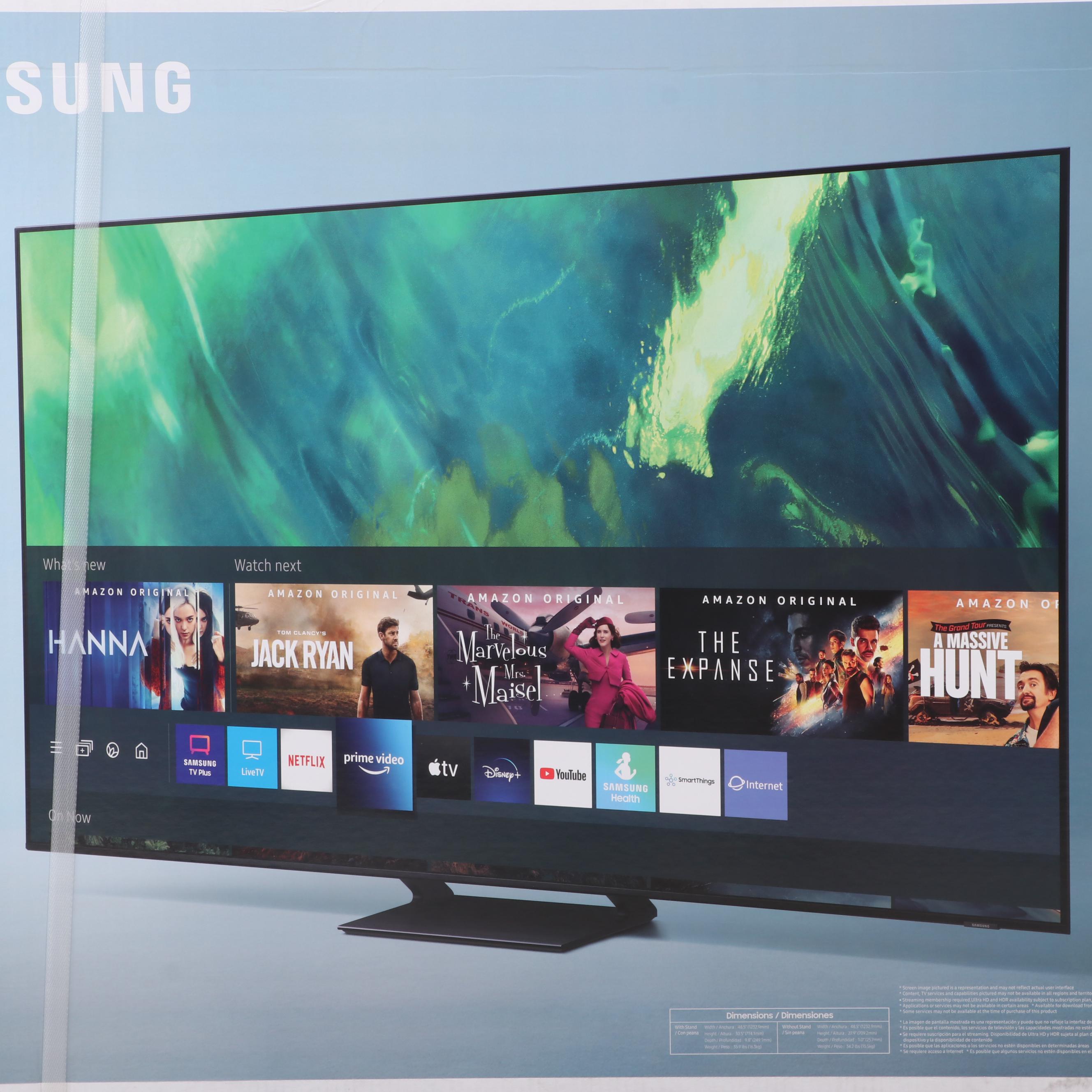 Samsung 55” Q7DA QLED 4K with Quantum HDR Smart TV with Stand and