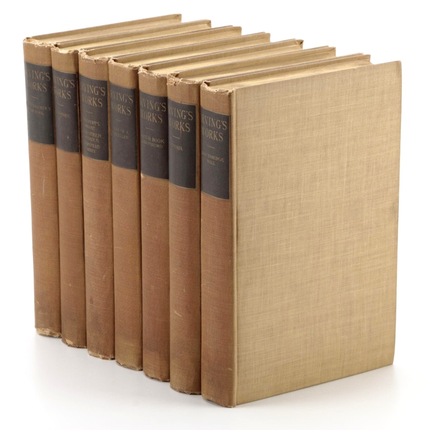 "Irving's Works" Fulton Edition by Washington Irving Partial Set, 1910