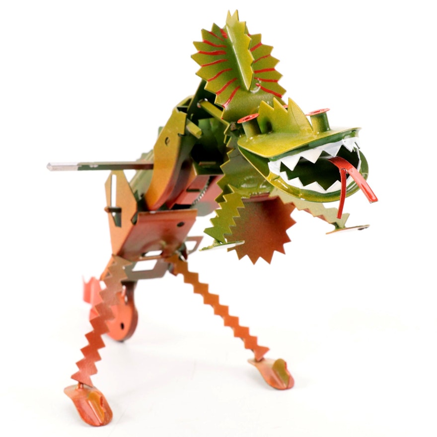 Tin-Osaurus-Rex Wind-Up Toy by Tucher & Walther, 1990s