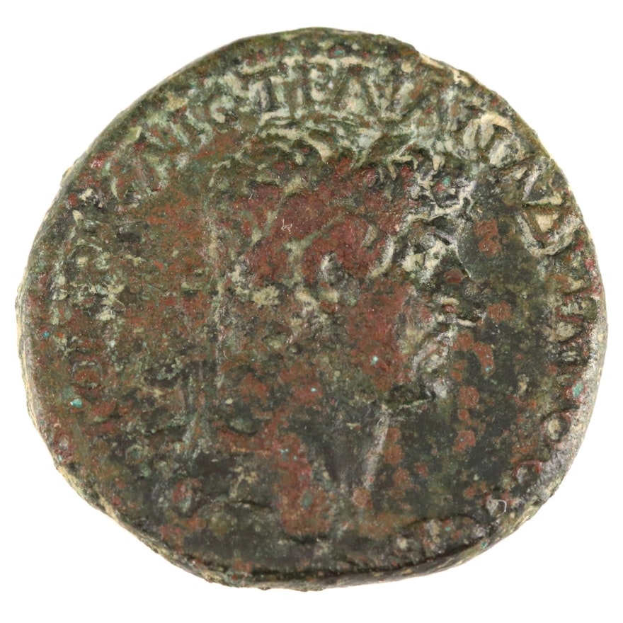 Ancient Roman Provincial Hadrian Bronze Coin, 117–138 AD