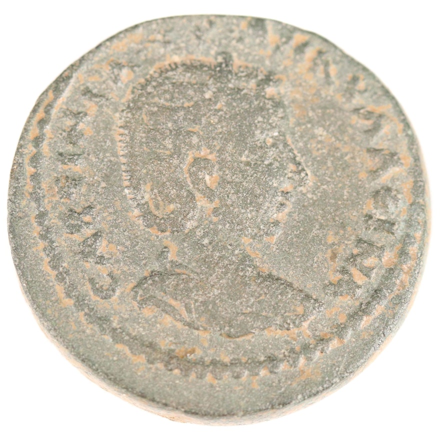 Ancient Roman Provincial Tranquillina Bronze Coin, 241–244 AD