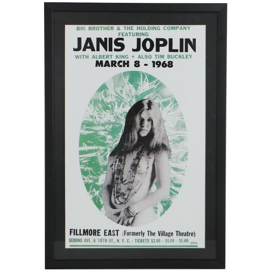 Giclée After Janis Joplin Concert Poster, 21st Century