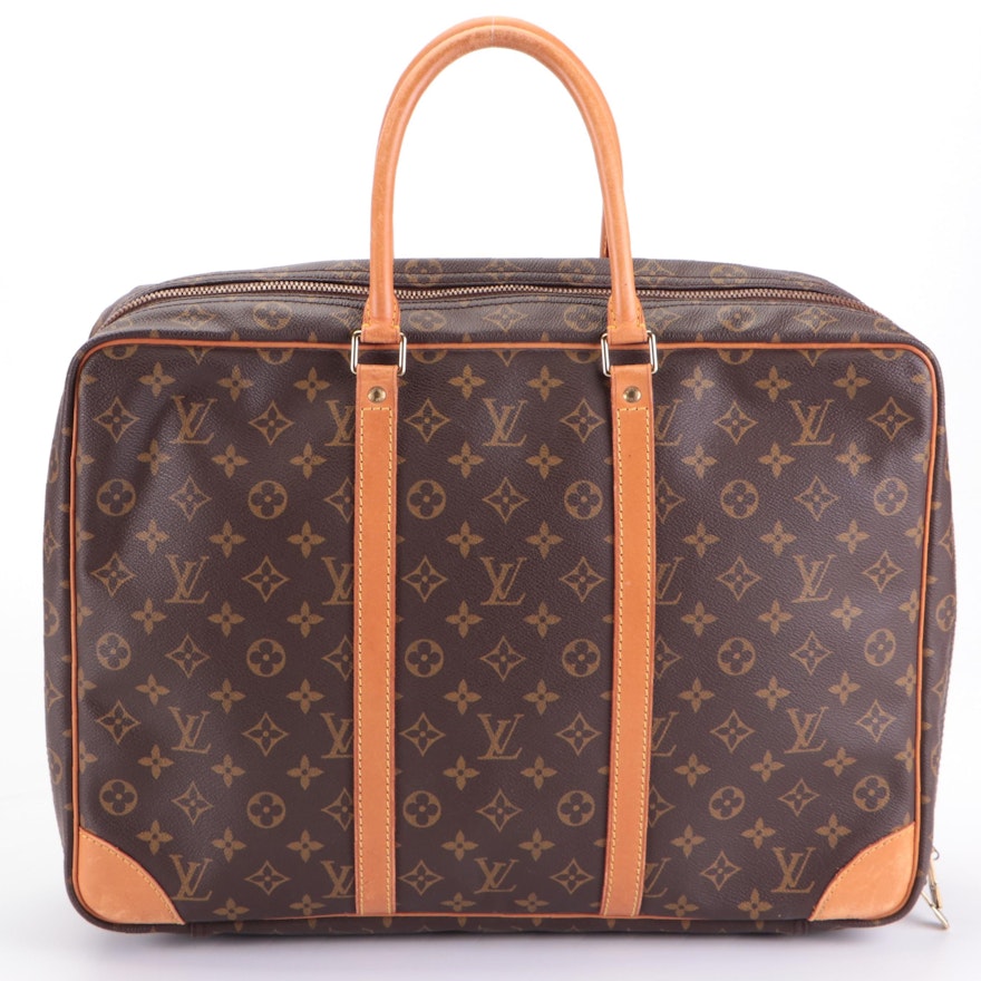 Louis Vuitton Sirius Soft Travel Bag in Monogram Canvas and Vachetta Leather