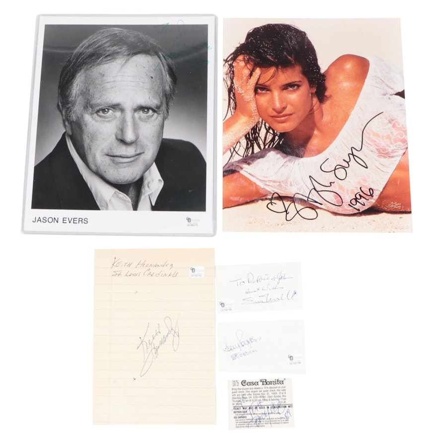 Keith Hernandez, Stephanie Seymour, Kenny Rogers, Other Signatures with COAs