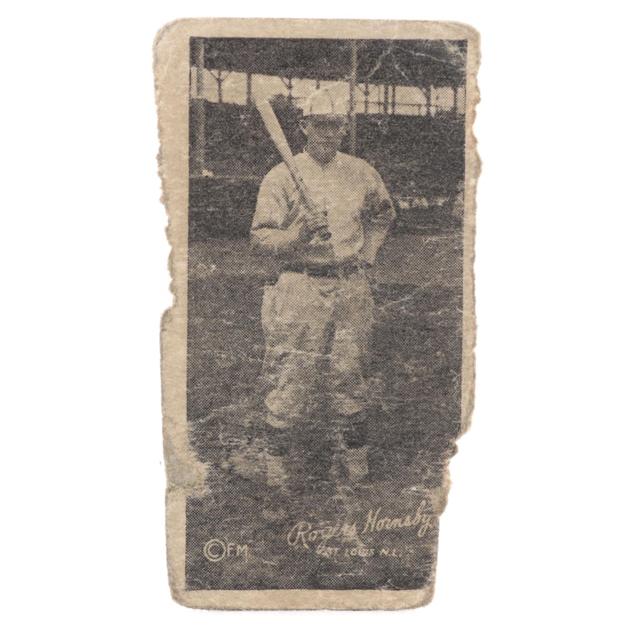 1926 Rogers Hornsby "W512" St. Louis Cardinals Hand-Cut Baseball Strip Card