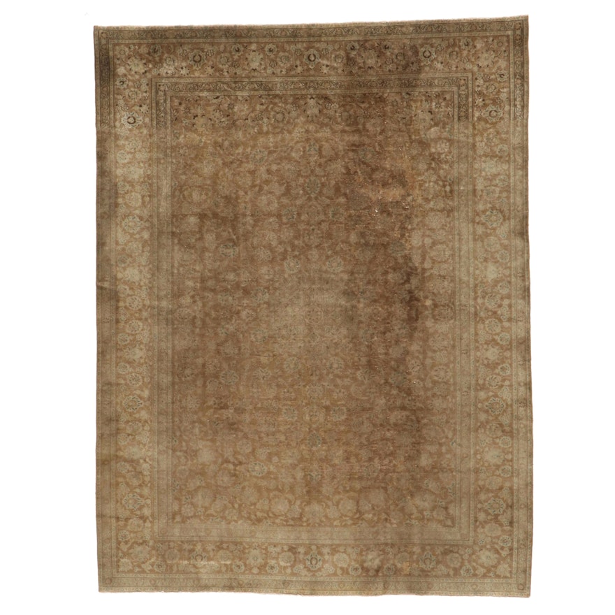 10'2 x 13'3 Hand-Knotted Persian Overdyed Room Sized Rug