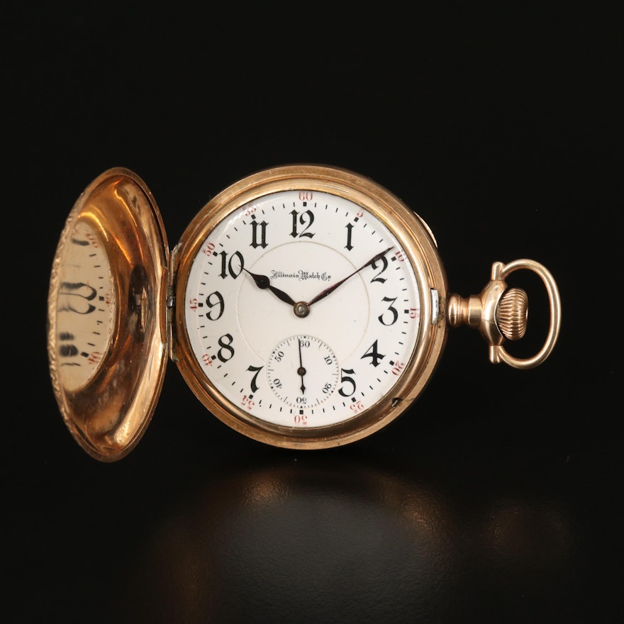 1907 Illinois Gold-Filled Hunting Case Pocket Watch