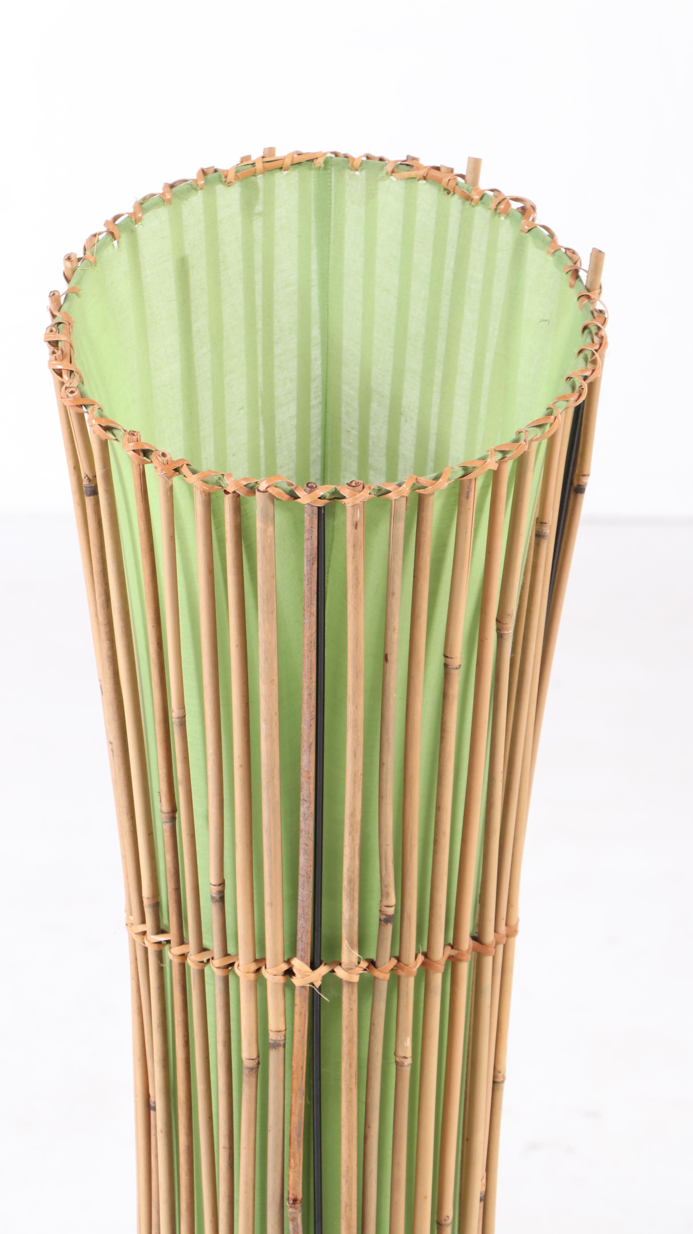 Fick's Reed Bent Wood Swivel Dining Chairs and Table with Bamboo Floor ...