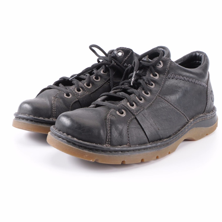 Men's Dr.Martens 7-Eye Zack Lace-Up Zack Shoes in Black Leather