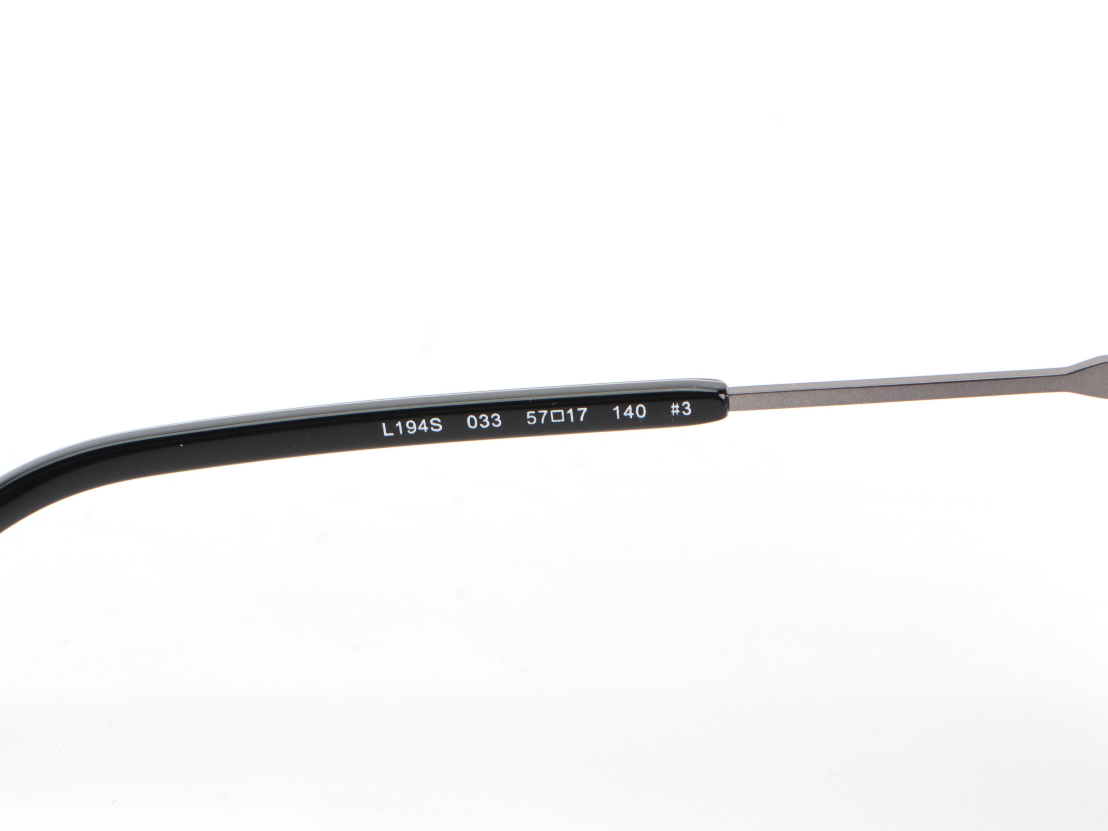 Lacoste L194S Aviator Sunglasses in Matte Metal Frame with Case EBTH