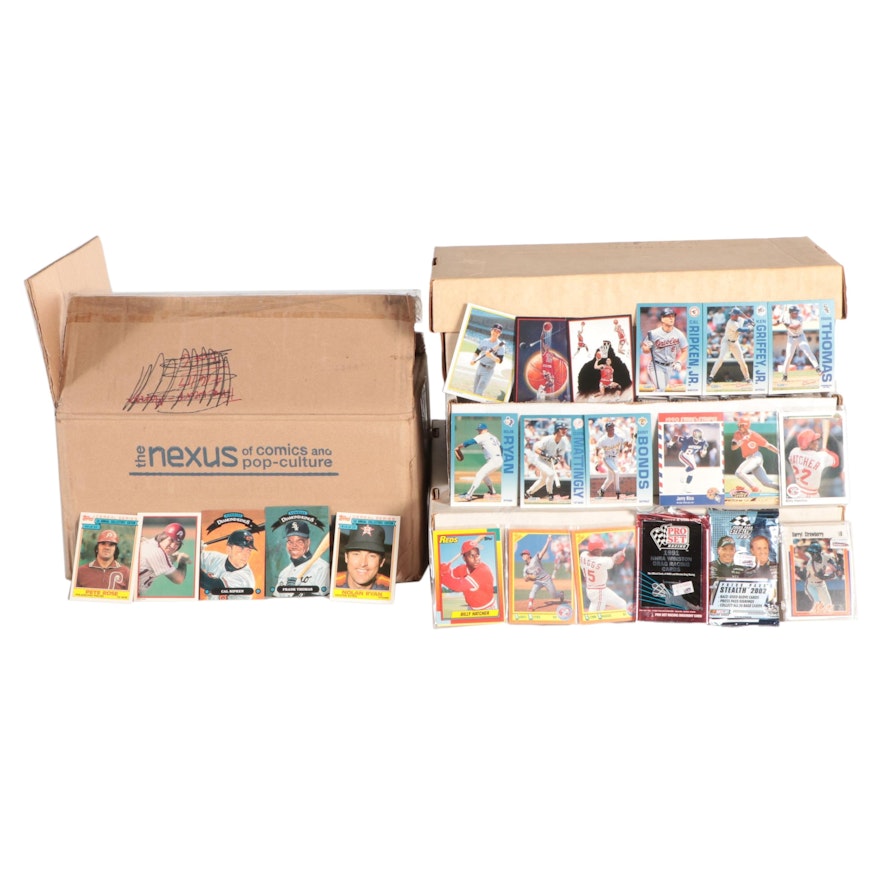 1980s–2000s MLB, NFL, NBA and Racing Cards with Complete Sets, Team Sets, Promos