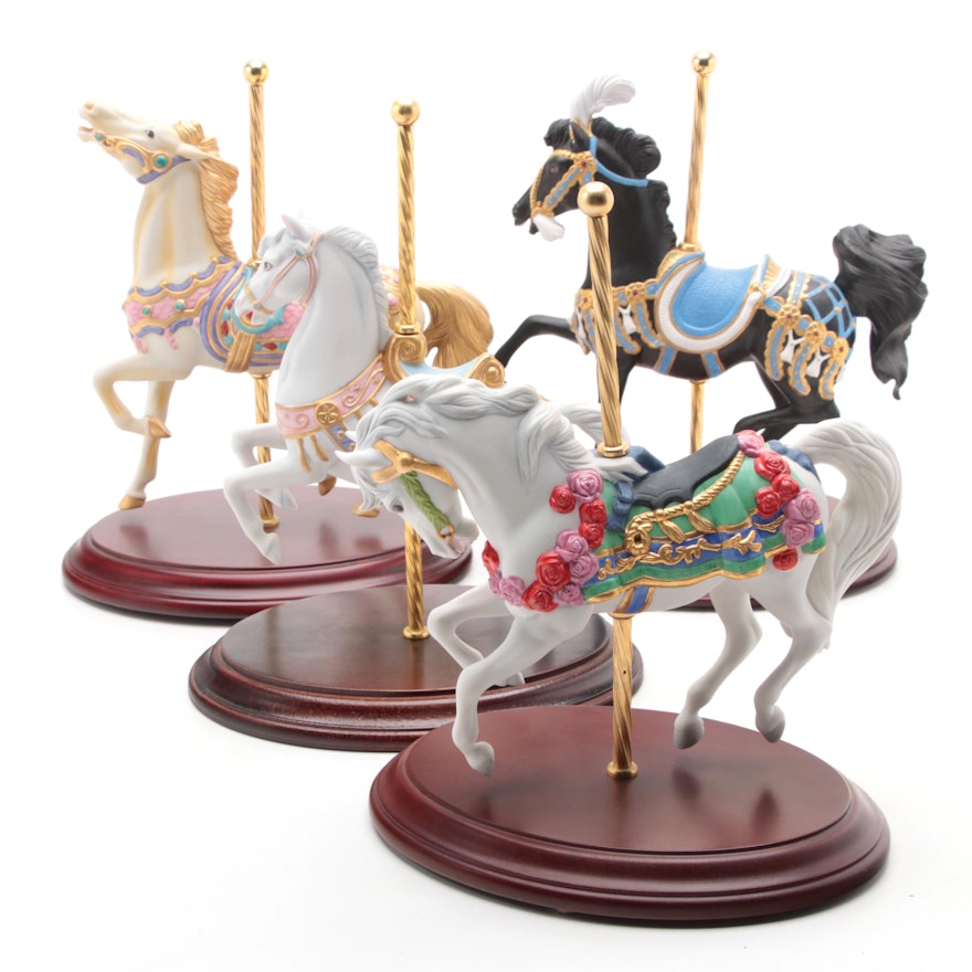 Lynn Lupetti for Franklin Mint "Royal Splendor" and Other Carousel Horses