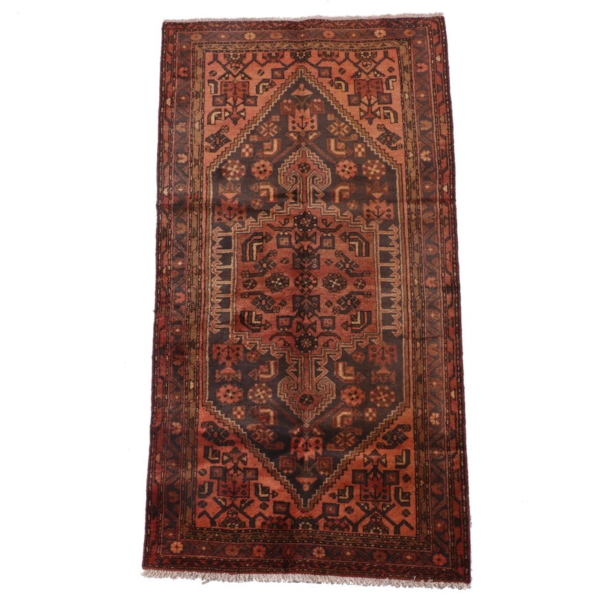 3'7 x 7 Hand-Knotted Persian Malayer Area Rug