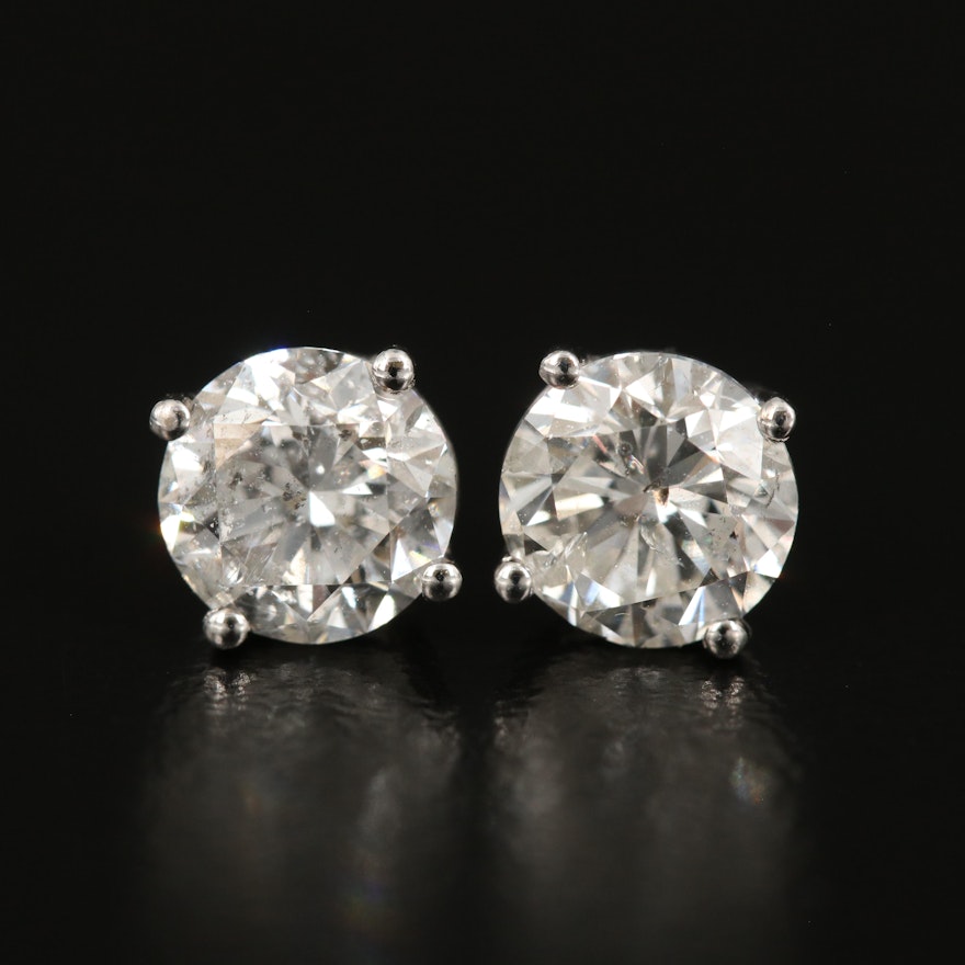 14K 1.97 CTW Diamond Stud Earrings