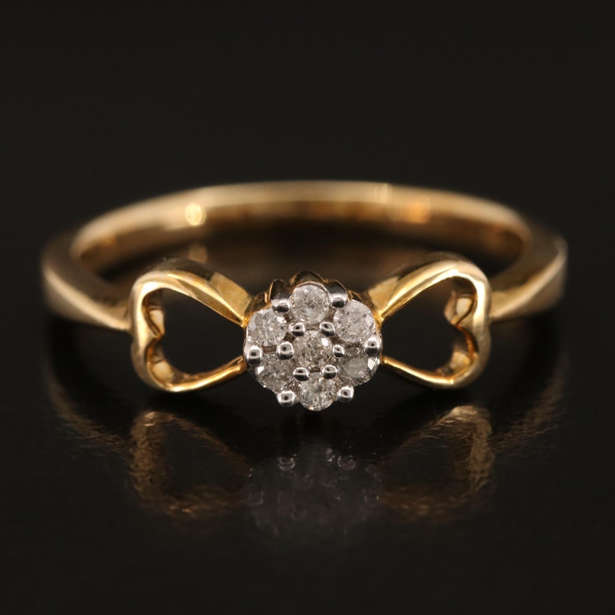 10K Gold 0.11 CTW Diamond Ring