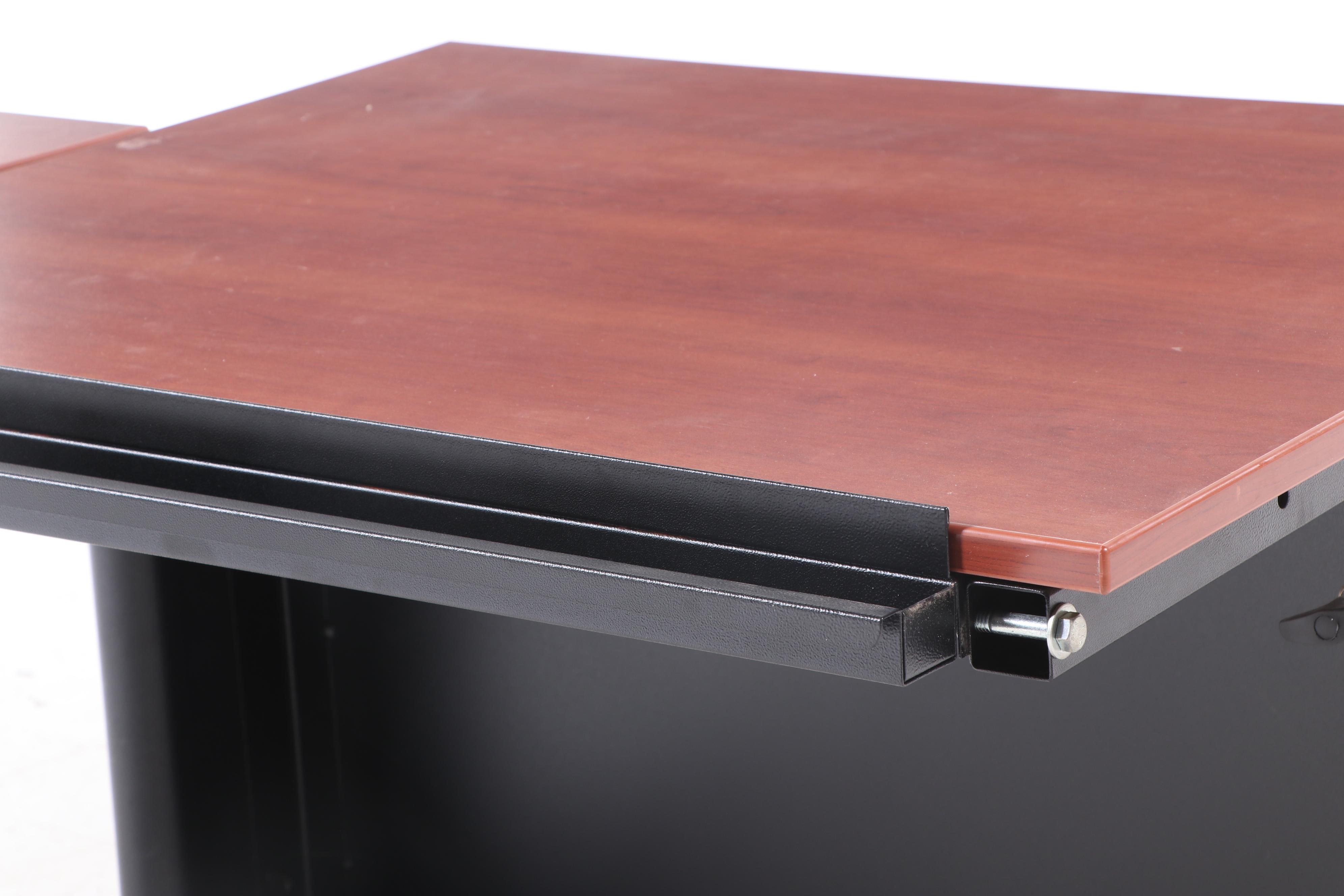 Versatables Steel and Laminate Top Adjustable Office Desk EBTH