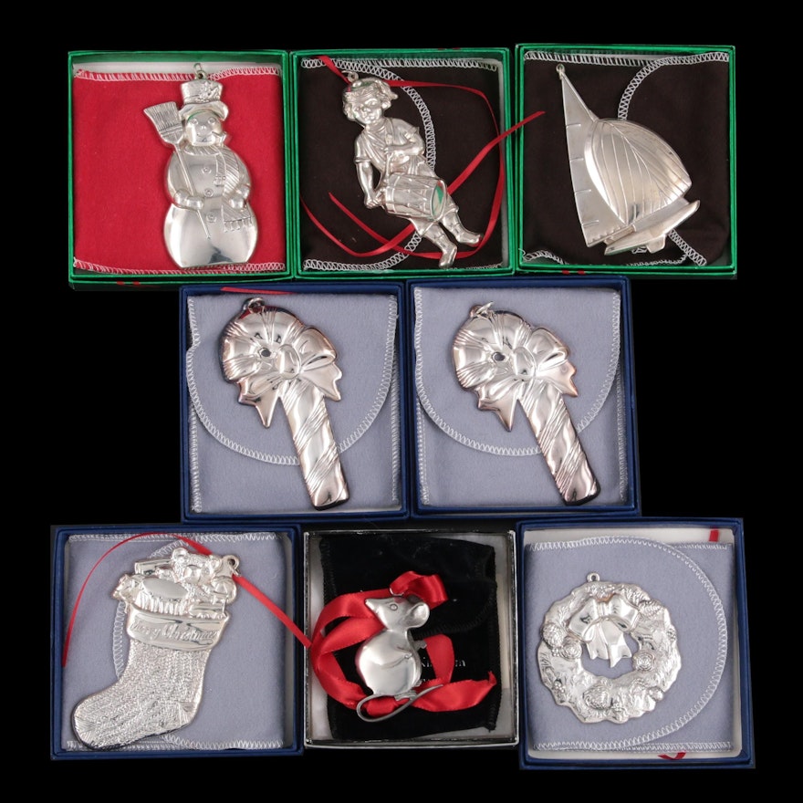 American Heritage Collection Sterling Silver Ornaments and Other Pewter Ornament
