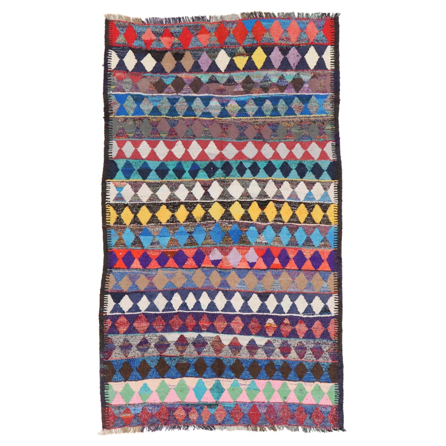 5'2 x 9'2 Handwoven Persian Kilim Area Rug